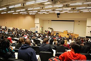5th floor lecture hall at Baruch College. Take...