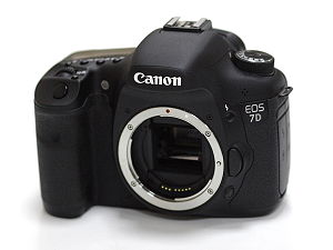 Canon EOS 7D, front view. Canon EOS 7D, front view.