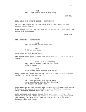 How to write as screenplay