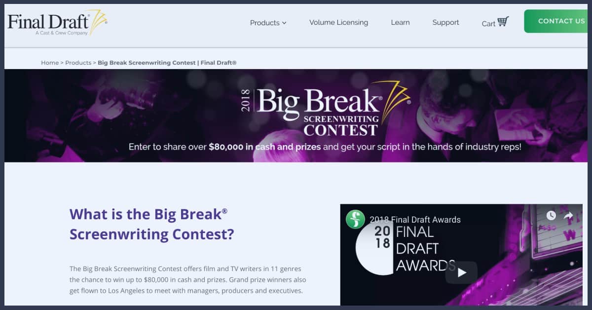final draft big break