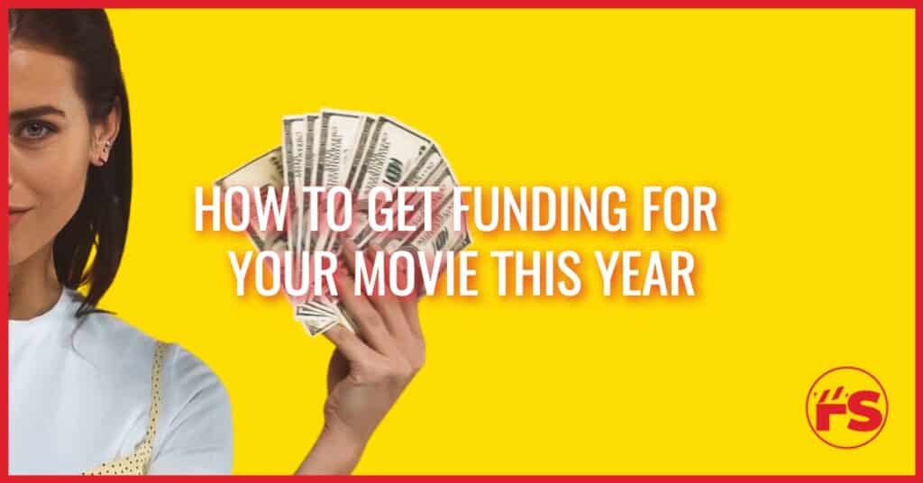 get funding for a movie woman holding money